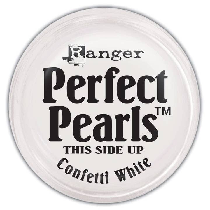 Perfect Pearls™ Pigment Powder Confetti White, .25oz. for wholesale by Ranger Ink