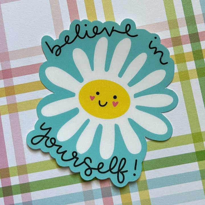 Tro på dig själv blomklistermärke för wholesale av Created to Heal