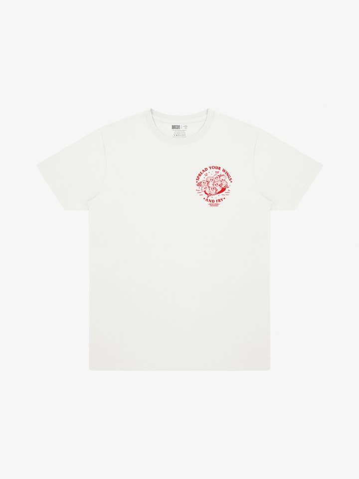 Verspreid Je Vleugels T-Shirt in Off White voor wholesale door batch1