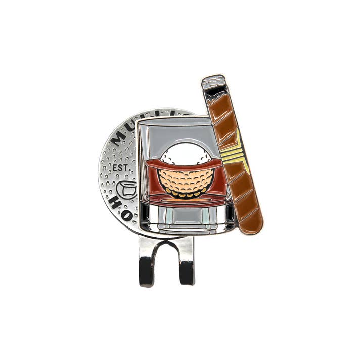 Whiskey & Cigar Ball Marker for wholesale by MULLIGAN HOOLIGAN®
