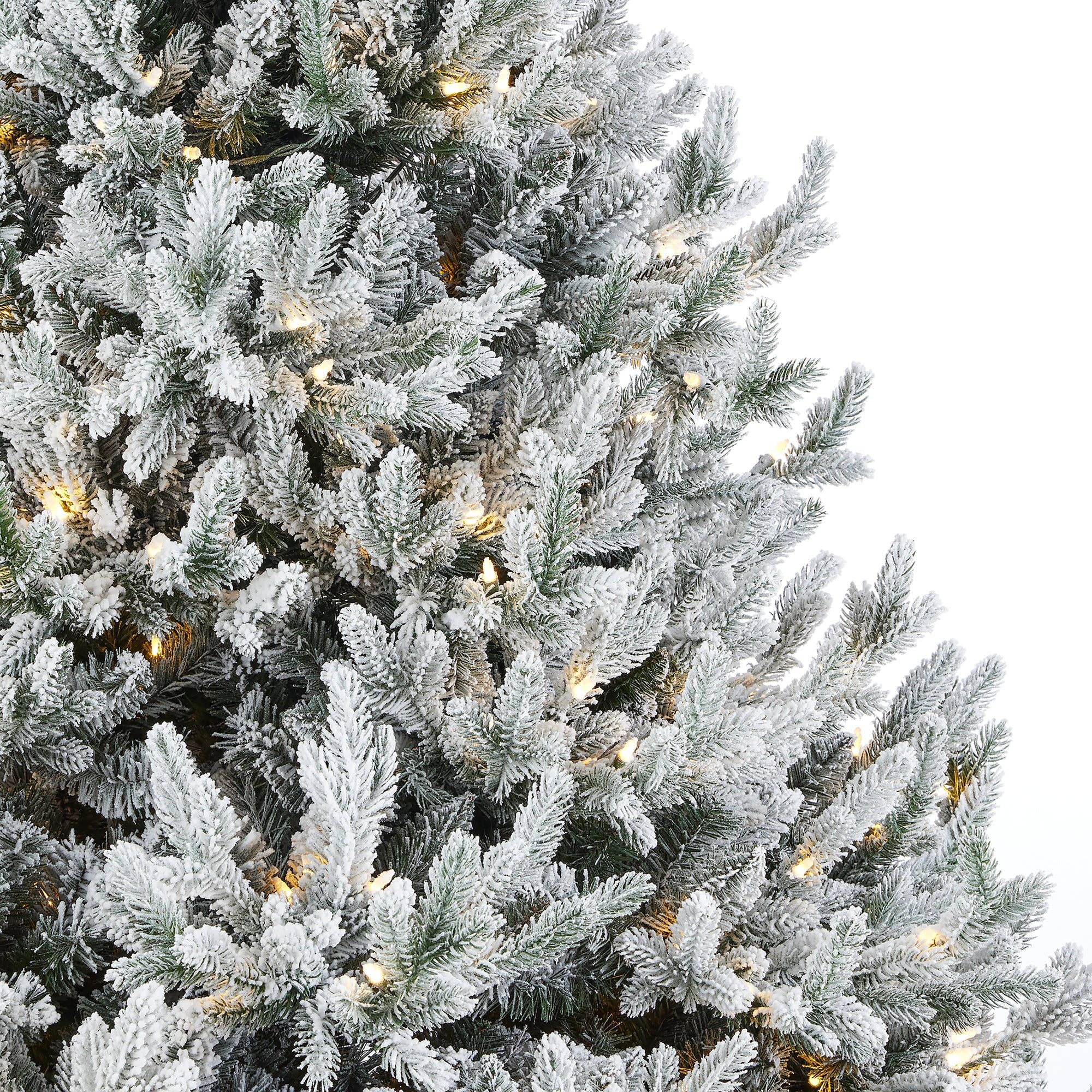 Seasonal LLC - Wholesale Artificial Christmas Tree - Royal Oaks Flocked Fir Pre-Lit Artificial Christmas Tree with Warm White LED Lights1