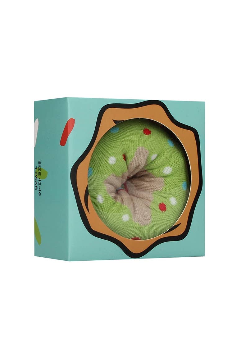 Ohno - Wholesale Socks - Unisex - Ohno Gift Items Funny Green Donut Socks - Green3