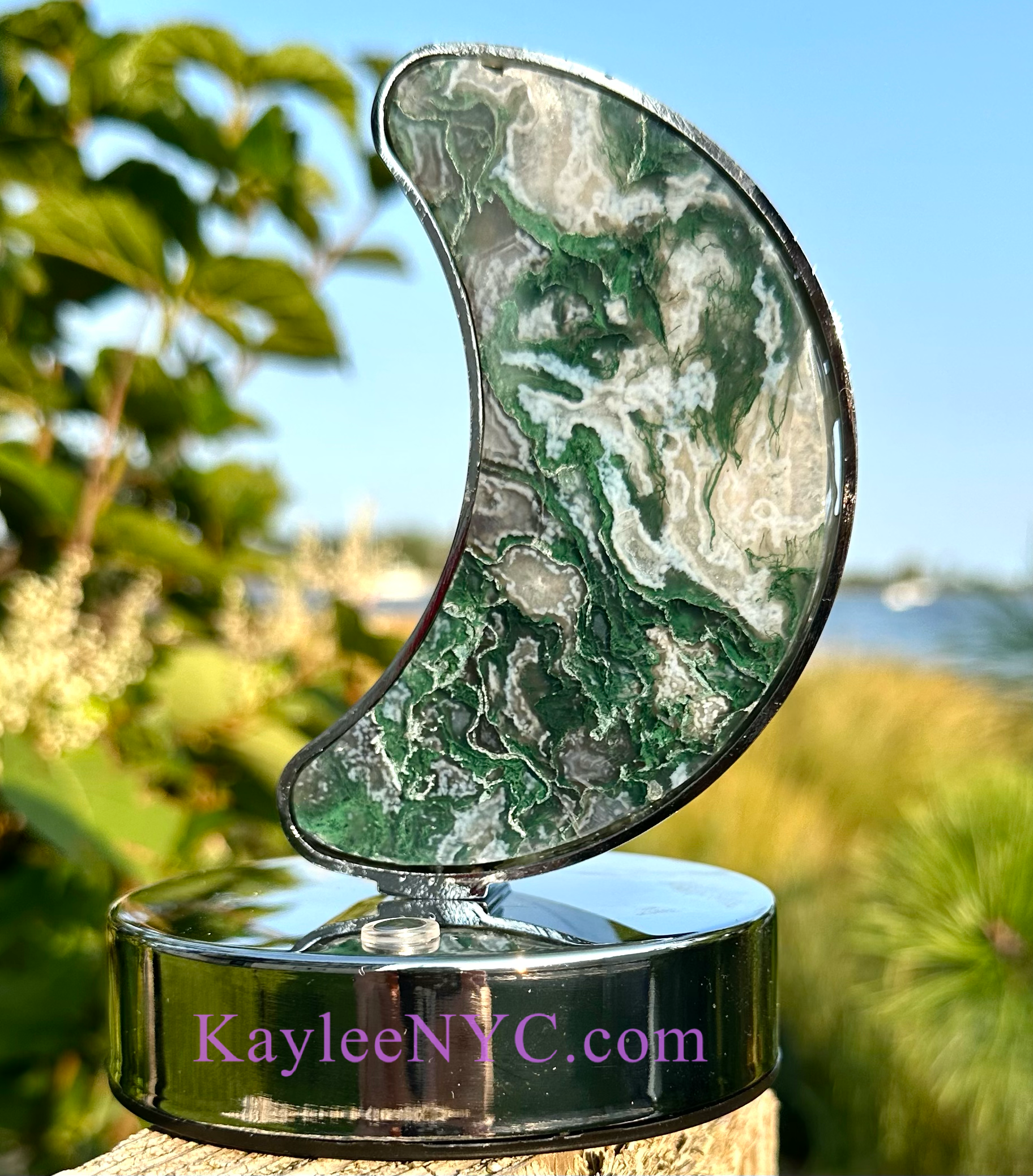 KayleeNYC - Wholesale Accent/Desk Lamp - Natural Crystal Moon Lamp Healing Energy5