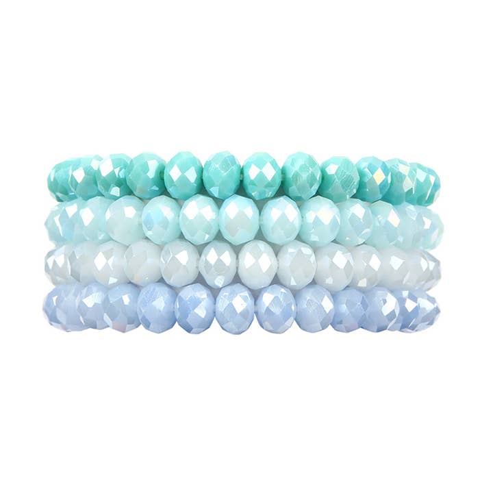 Love and Repeat - Vente Bracelet de perles - BRACELET EXTENSIBLE QUATRE LIGNES DE PERLES DE CRISTAL6
