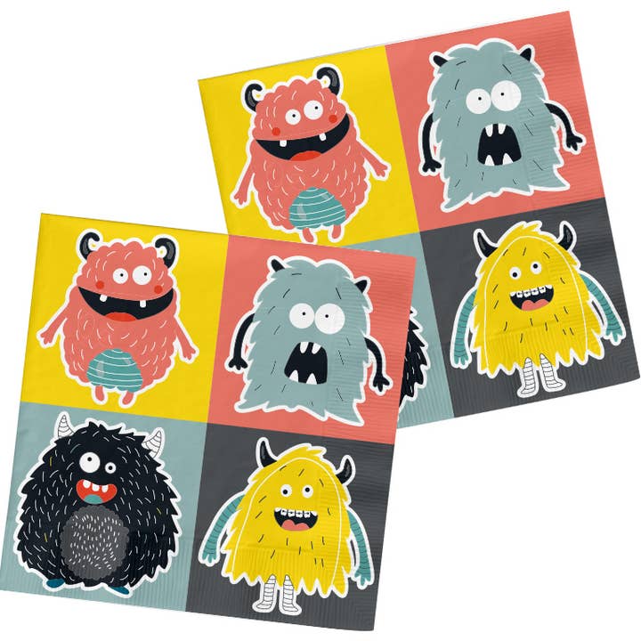 Tovaglioli Monster Bash 33x33cm - 20 pezzi per la vendita all'ingrosso da parte di Folat BV