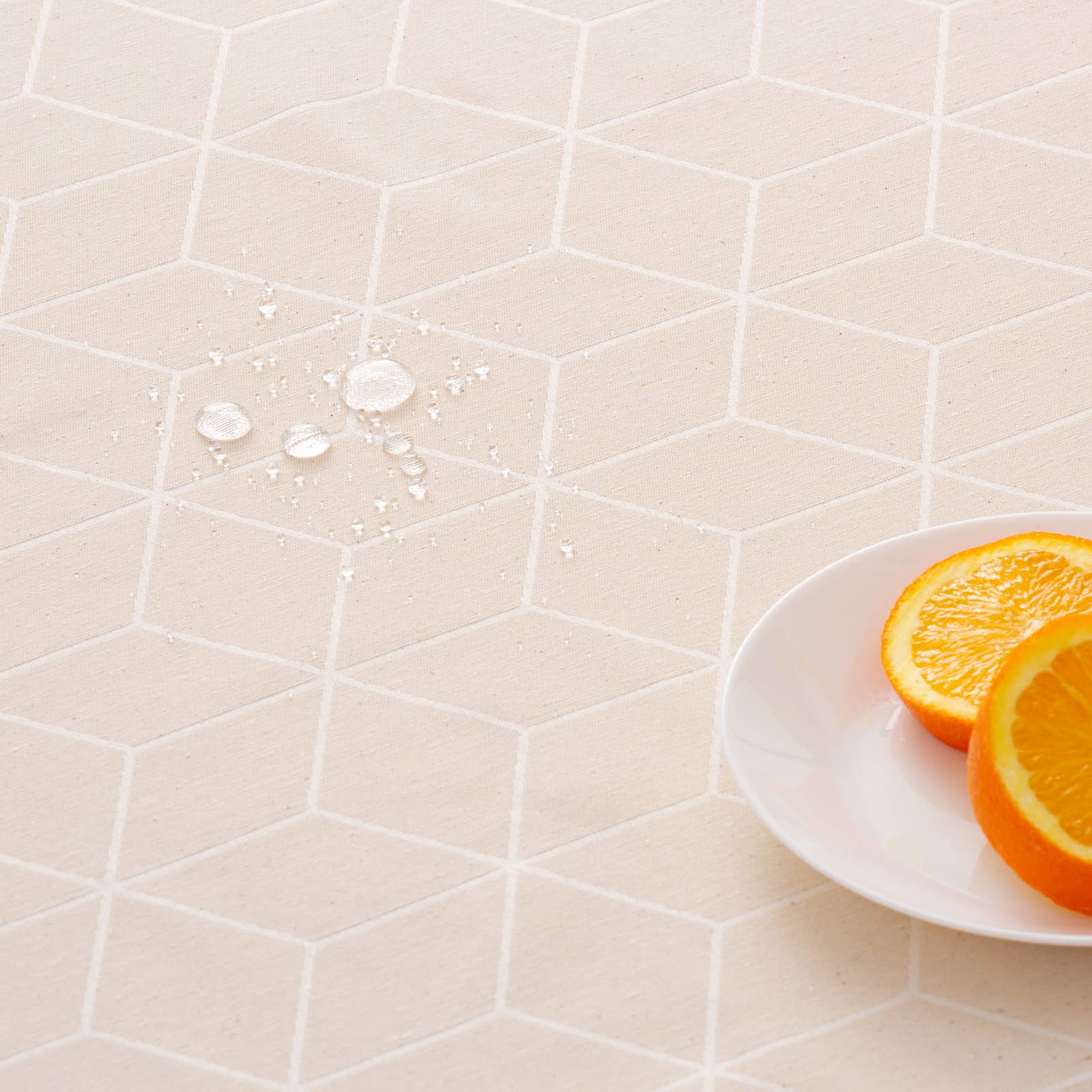 GAMUSI - Vendita all'ingrosso Tovaglie - Tovaglia impermeabile in cotone jacquard geometric LINE22