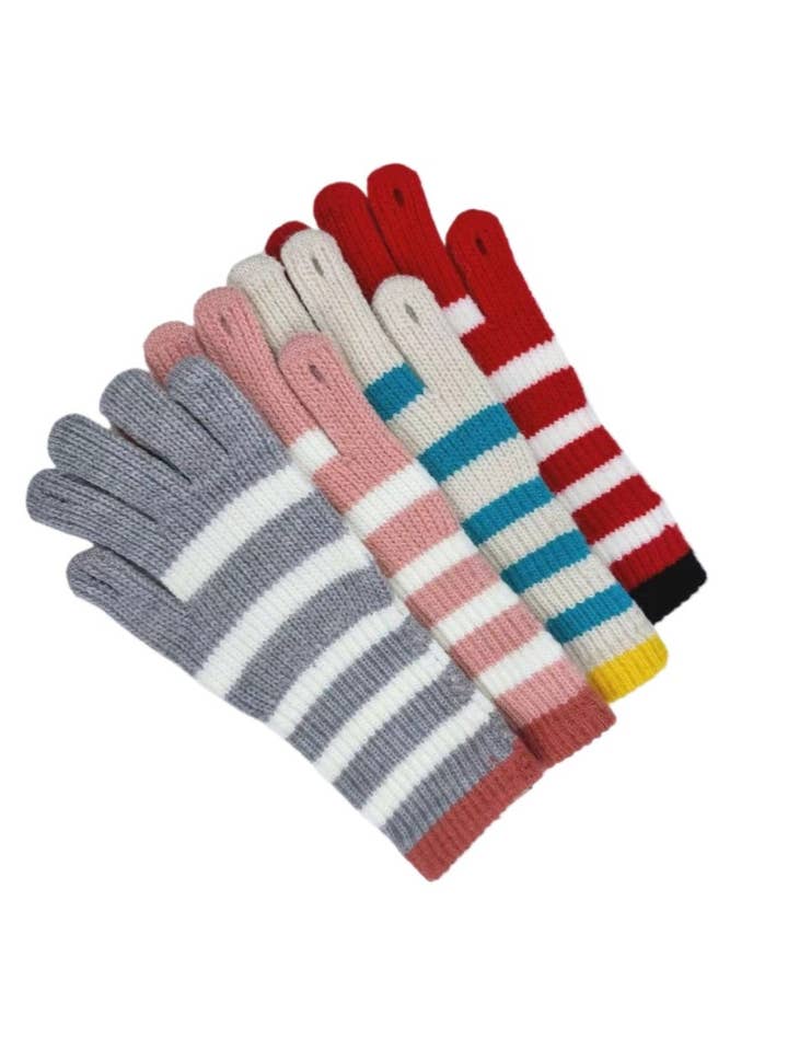 Gloving – Striped Long Knit Gloves for wholesale by Funkyrel® Atzbranding Limited