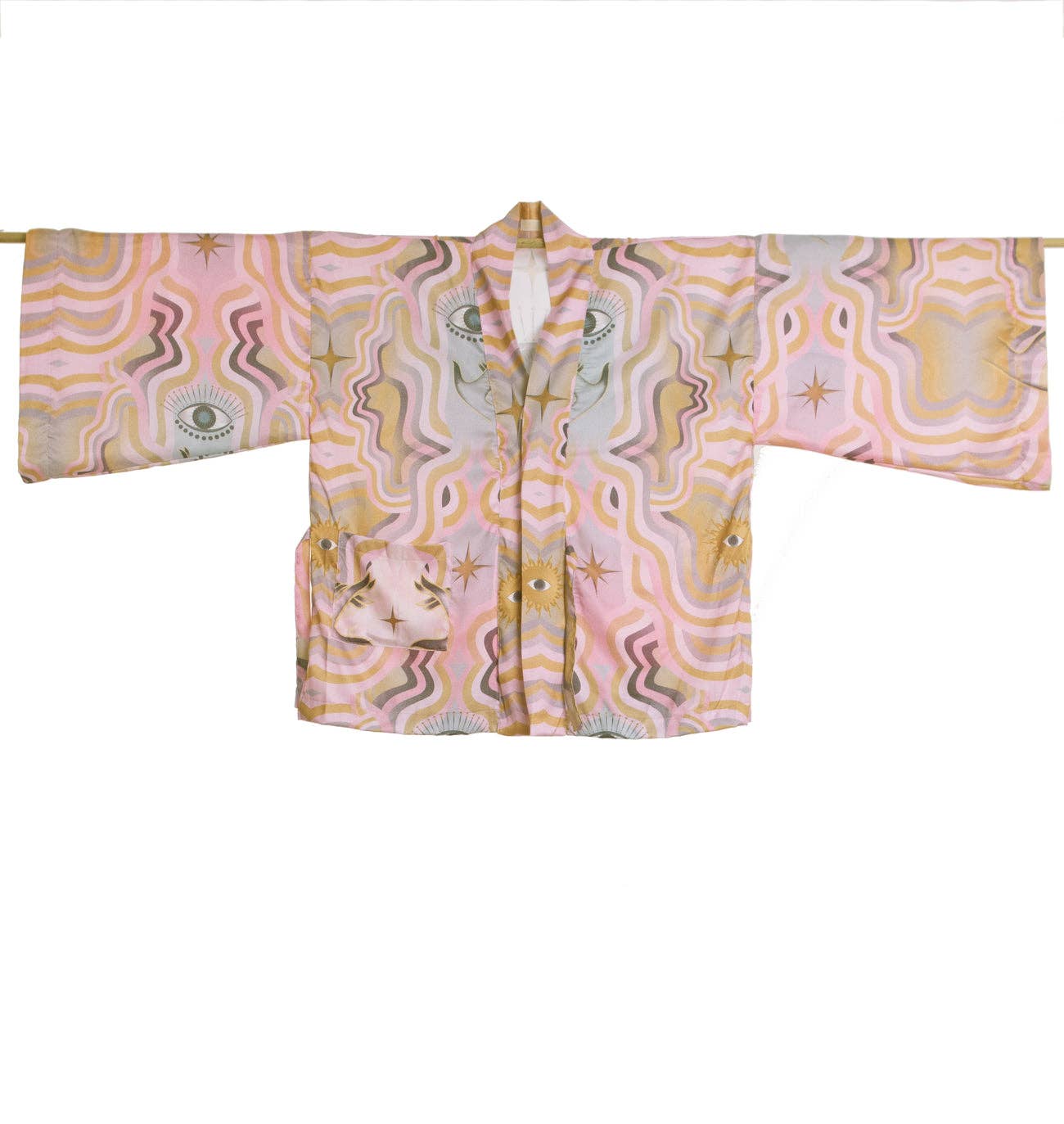 Looks by Luks – wholesale Kimono – Women's – Trust Your Soul Furisode Short Kimono with fringe4