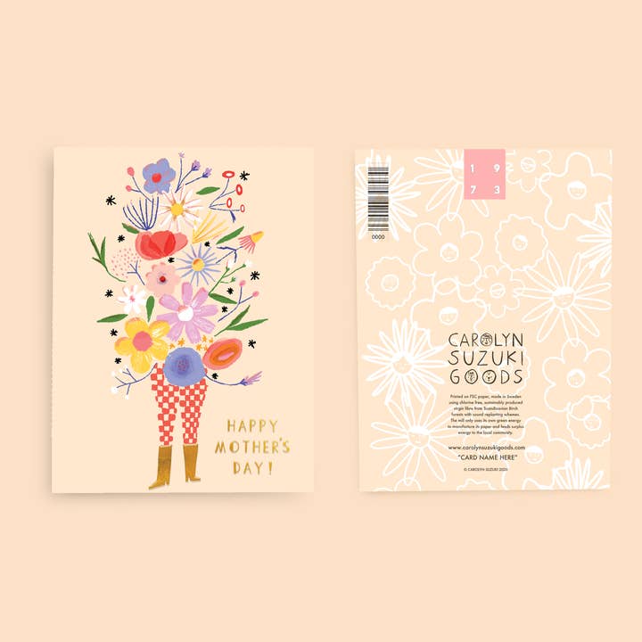 Carolyn Suzuki - Vente Carte pour la fête des Mères - FLOWER TOWER - Carte pour la fête des mères1