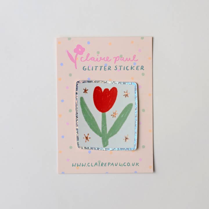 Claire Paul – wholesale Sticker – Tulip Holographic Sticker8