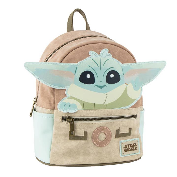 THE MANDALORIAN GROGU FAUX LEATHER BACKPACK - 2100005827 for wholesale by Mastoys, S.L.