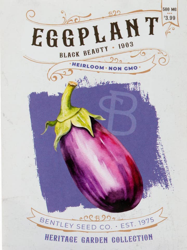 Eggplant-Black Beauty 1903 for wholesale by Bentley Seed Co.