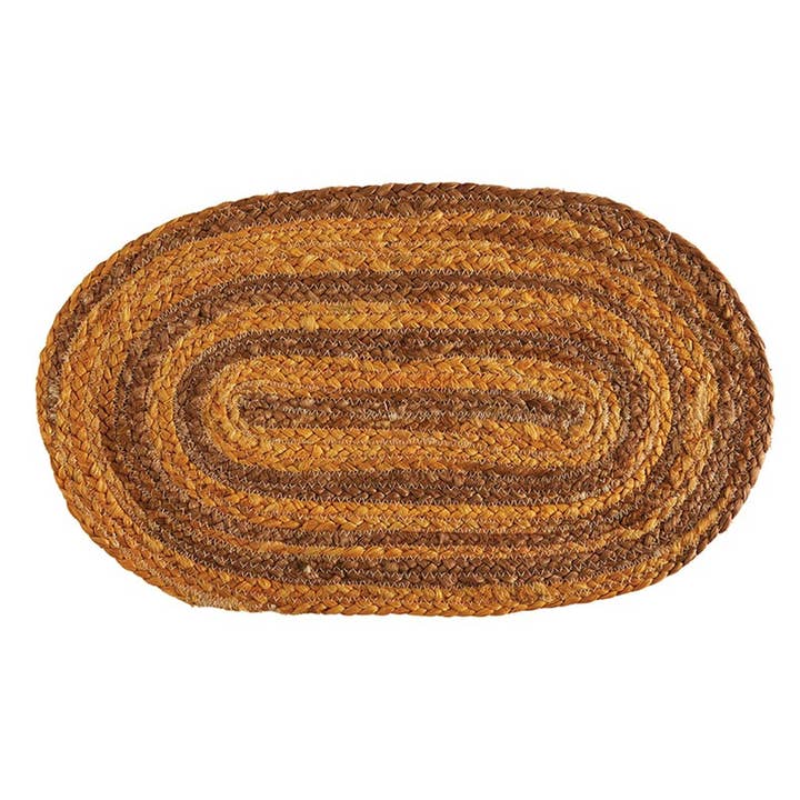 Mustard Jute Placemat for wholesale by 47th & Main (Creative Brands)