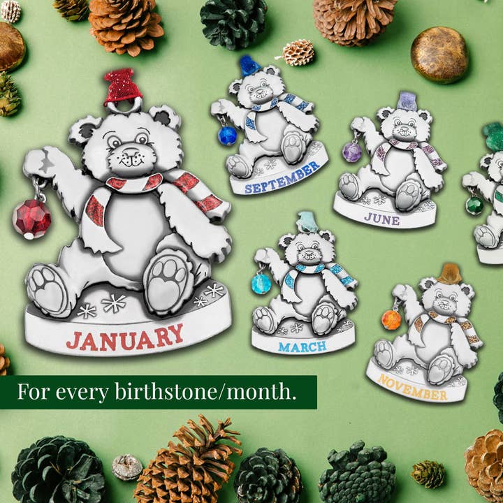 Gloria Duchin - Wholesale Ornament - Birthstone Bear Ornament13