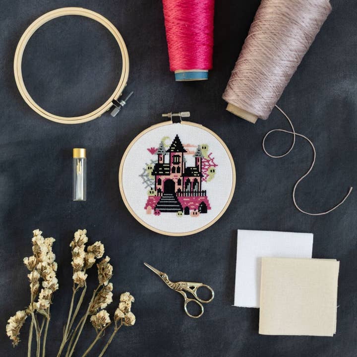 Innocent Bones - Wholesale Craft Sewing Kit - 'The Haunted House' Cross Stitch Kit2