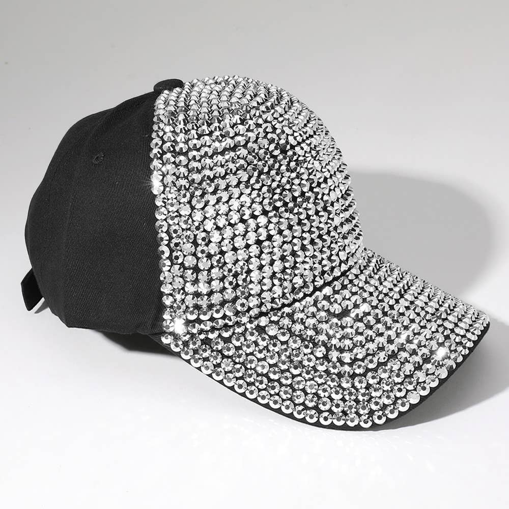 Sensibling Corp. – wholesale Baseball cap – Women's – Bling Studded Glam Baseball Cap2
