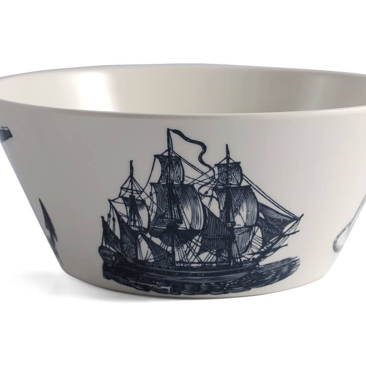 THOMASPAUL - Wholesale Serve Bowl - Scrimshaw Melamine Large Serving Bowl