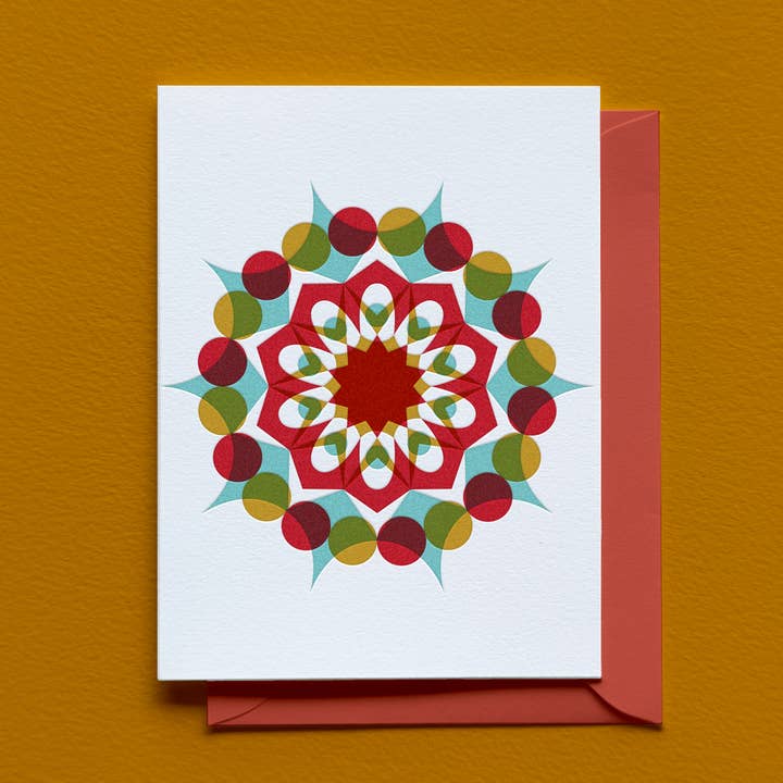 Carte étoile de Noël pour la vente par Laughing Owl Press Co.