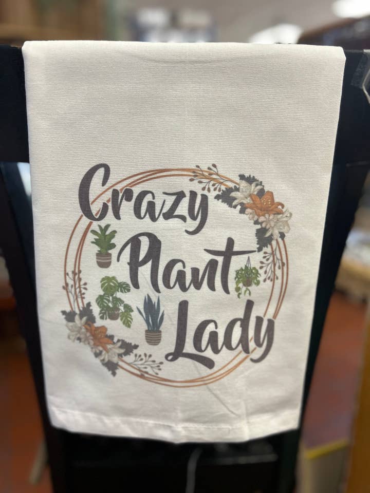 Torchon Crazy Plant Lady pour la vente par DejaVu and New