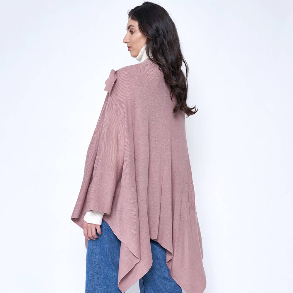 Sensibling Corp. – wholesale Poncho – Women's – Shoulder Strap Solid Ruana Poncho48