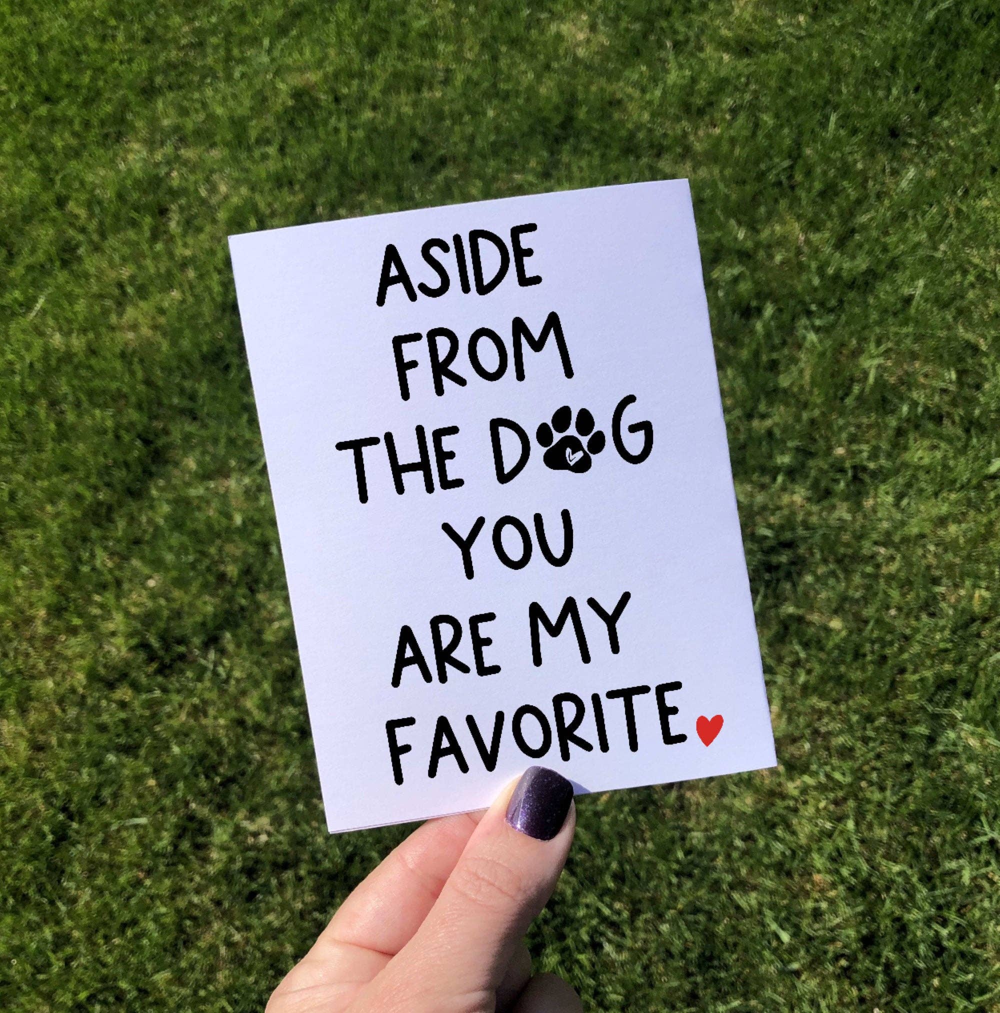 Personal Paper Hugs - Vente Cartes de Saint-Valentin - Carte d'anniversaire Funny I Love You Carte Saint-Valentin pour amoureux des chiens