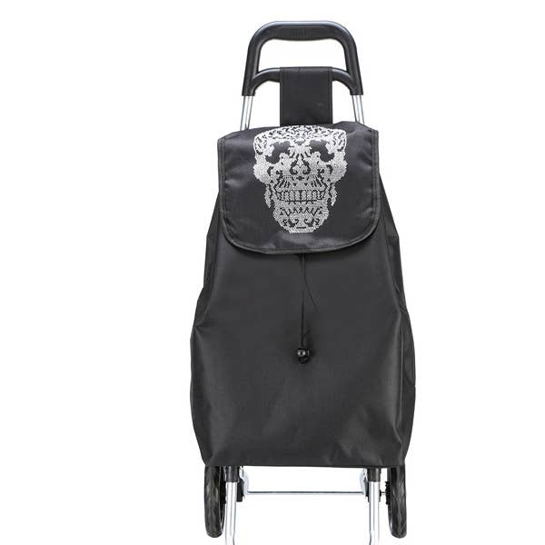 Nylon Fashion SKULL Theme Shopping Cart for wholesale by Nima Accessories Inc