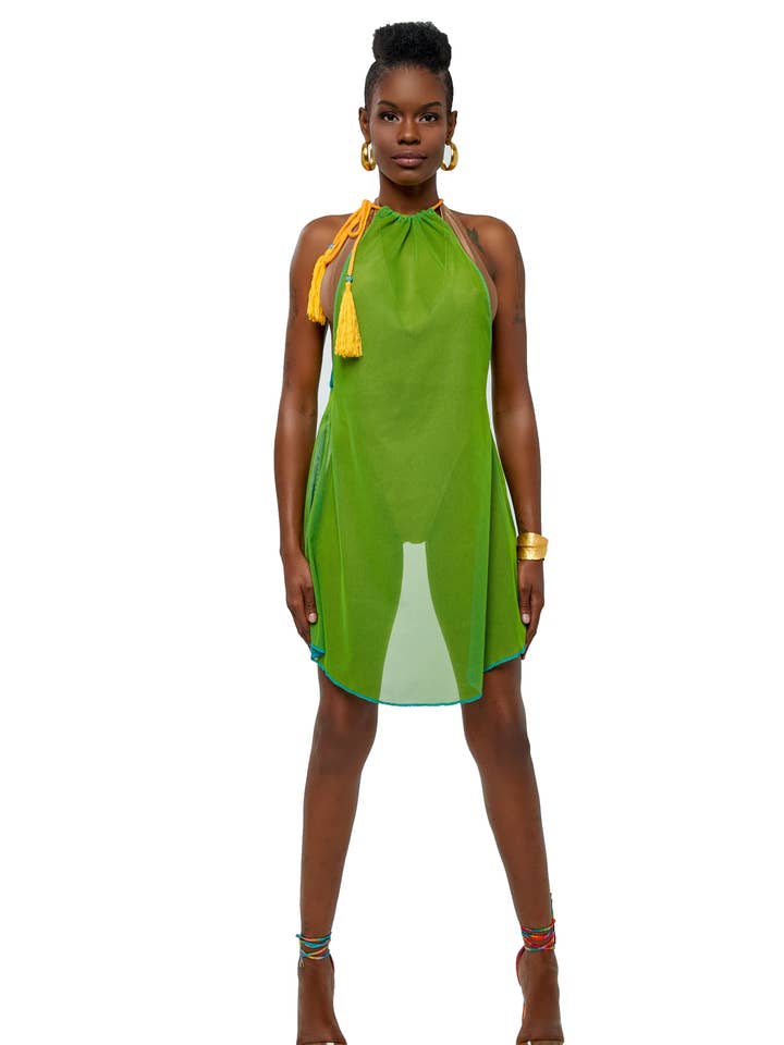 Copricostume a tunica Marnie con apertura sul retro per la vendita all'ingrosso da parte di Novados Swim