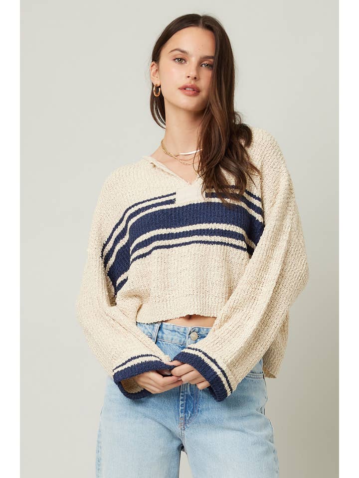 ILLA ILLA - Wholesale Knit Sweater - Women's - Patch Long Sleeve Sweater5