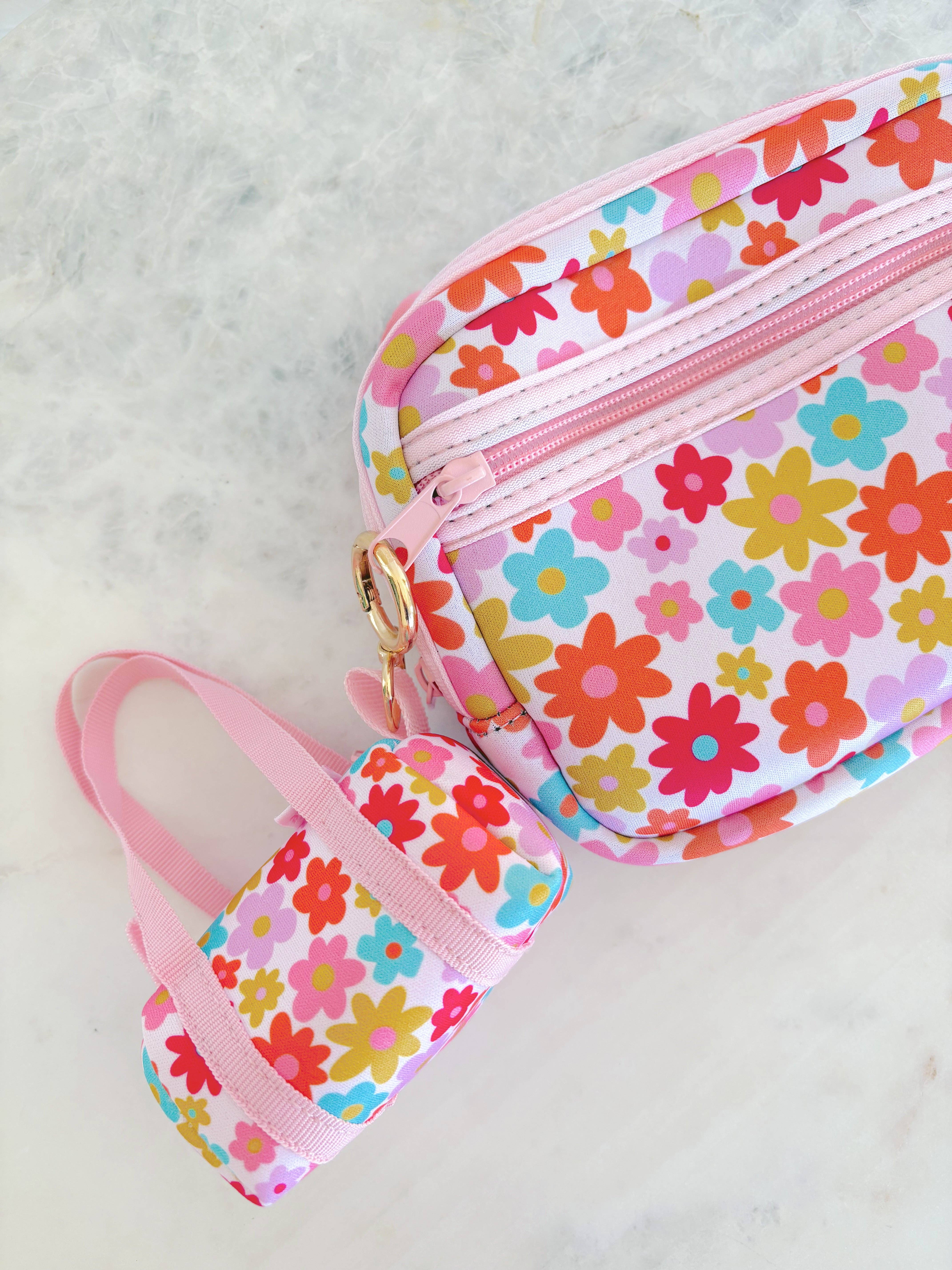 Elle Nicole - Wholesale Keychain - Women's - Bag Charm - Mini Purse Keychain - Retro Floral2