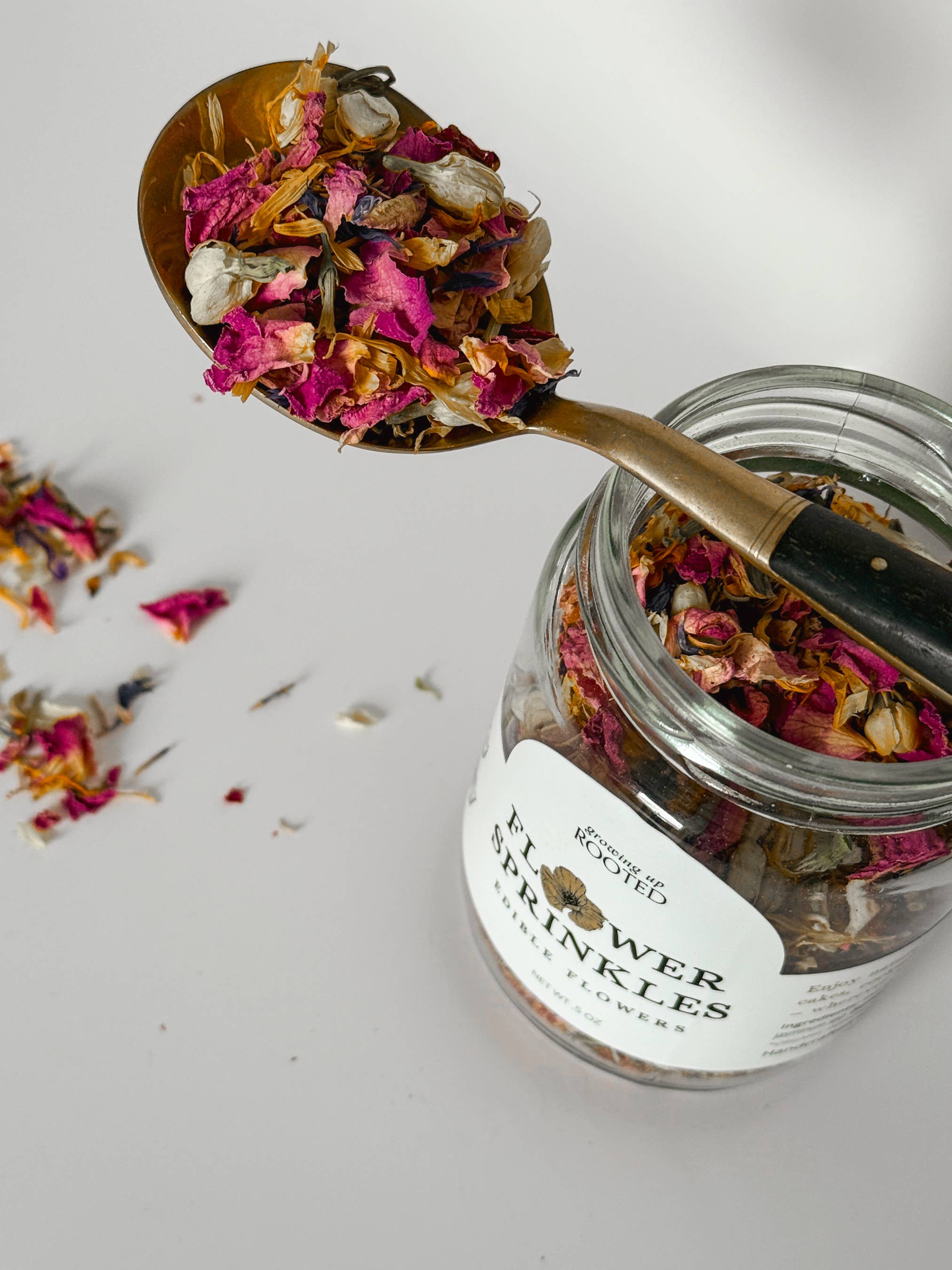 Growing Up Rooted – wholesale Herbs – Flower Sprinkles | Edible Petals for Culinary Delights5