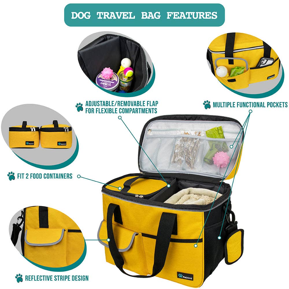 PetAmi - Vendita all'ingrosso Trasportino - Cani e gatti - Borsa Organizer Deluxe da Viaggio per Animali93