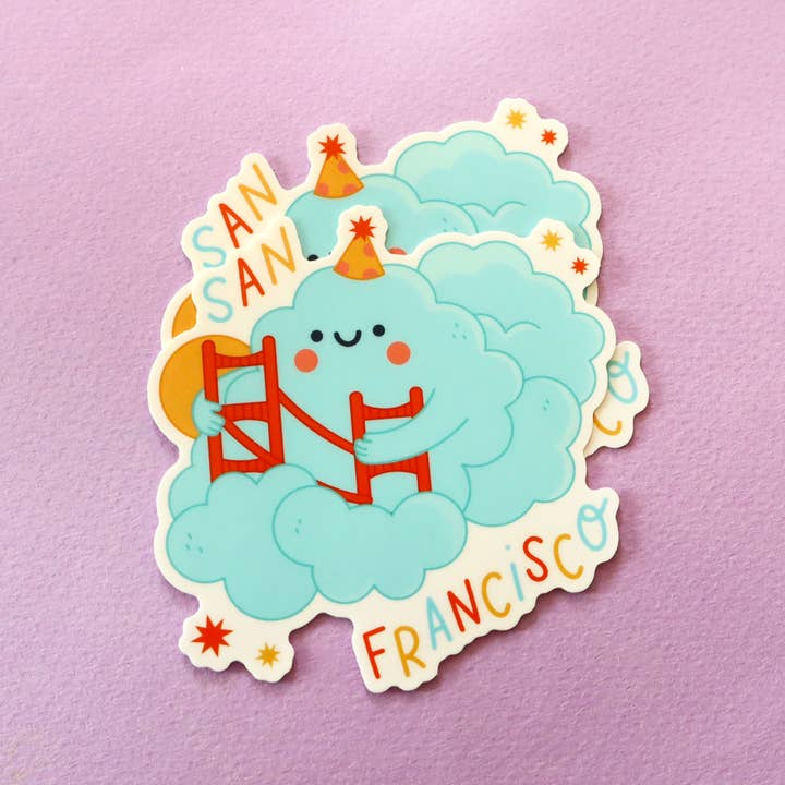 Yay! It's Vica - Vente Autocollant - Autocollant Karl the Fog San Francisco1