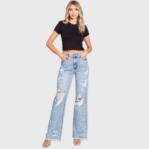 Vintage High Waist Flare High Waisted Flare Jeans With Wide Leg