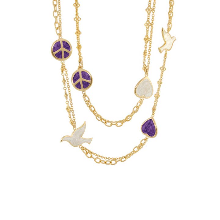 Colar Paz e Pomba por atacado de Lauren G Adams