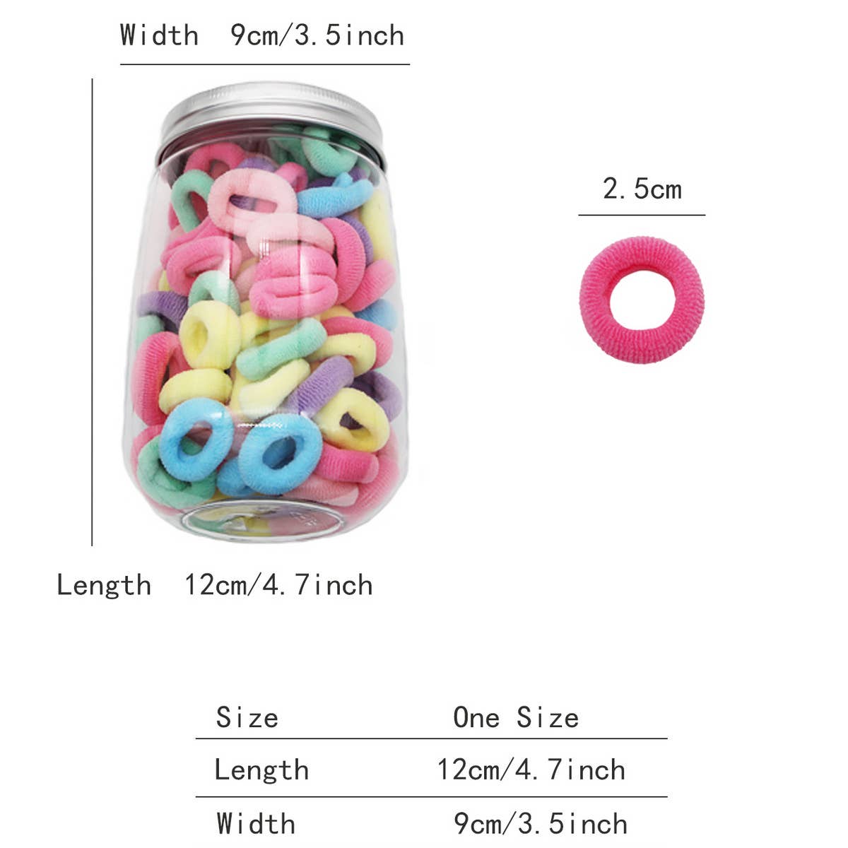 ACCITY - Wholesale Hair Tie - CHILDREN HIGH ELASTIC HAIR TIES(100PCS/BOX)_CWAHA050320