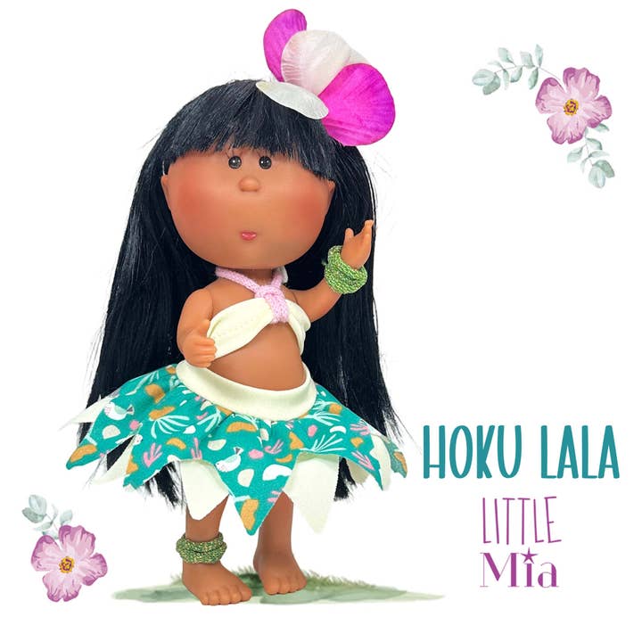 LITTLE MIA HOKU LALA DOLL for wholesale by Nines Artesanals d'Onil Dolls