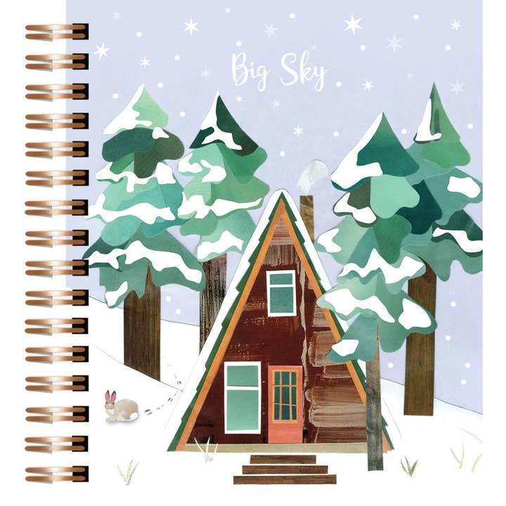 "Big Sky A-Frame Notebook" – Cozy Mountain-Inspired Journal for wholesale by Lilybart LLC