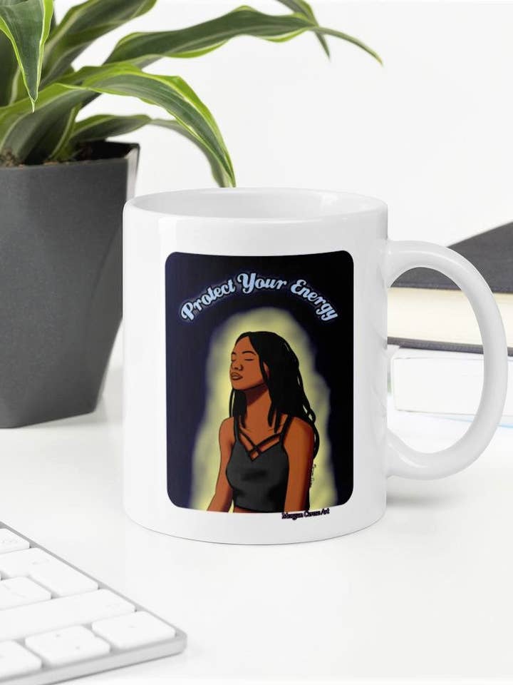 Protect Your Energy (Version 1) Mug for wholesale by Morgan Cerese Art