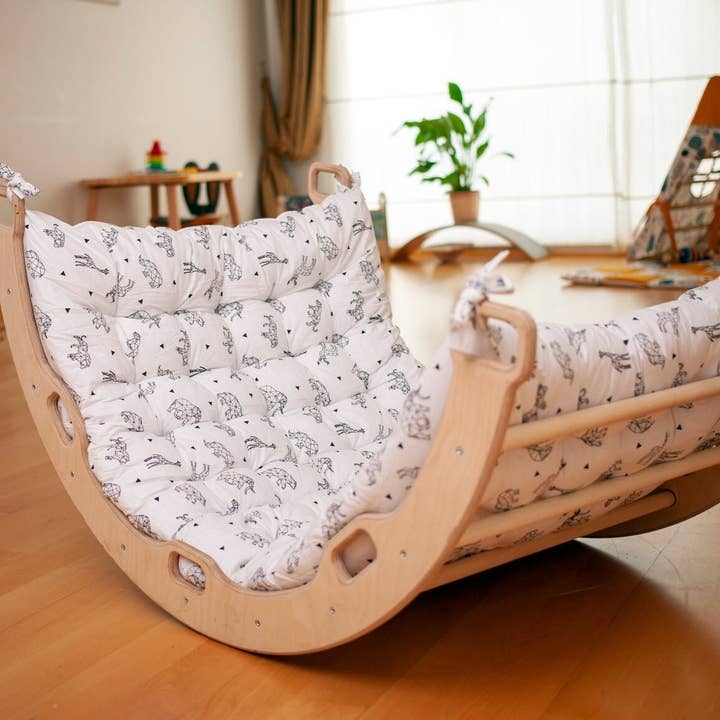 kidodido - Wholesale Wood Toy - Kids - 2 Size Montessori Baby Play Climber Set For Toddler