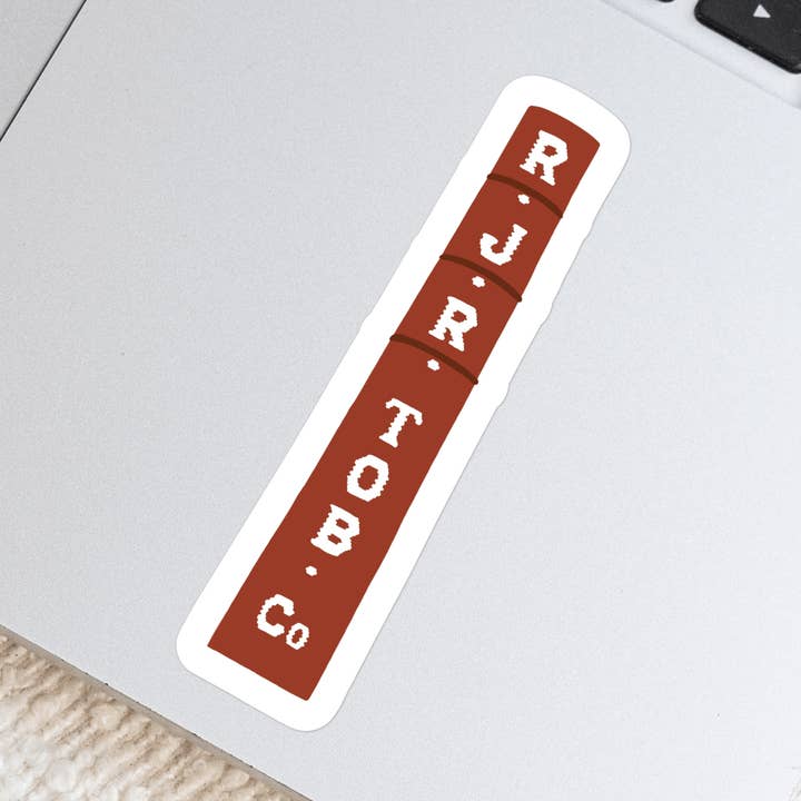 Waterproof Vinyl Sticker, RJR Smoke Stack for wholesale by Doster Paper Co.