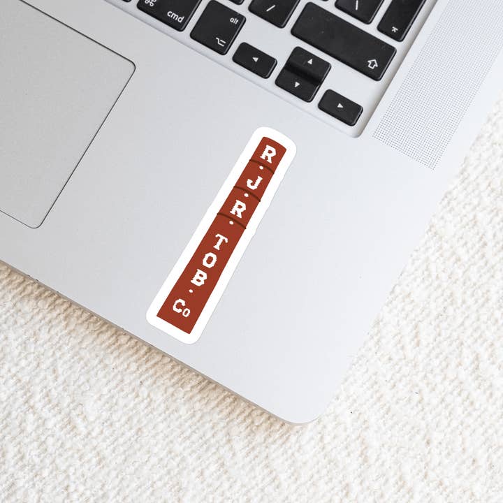 Waterproof Vinyl Sticker, RJR Smoke Stack for wholesale by Doster Paper Co.