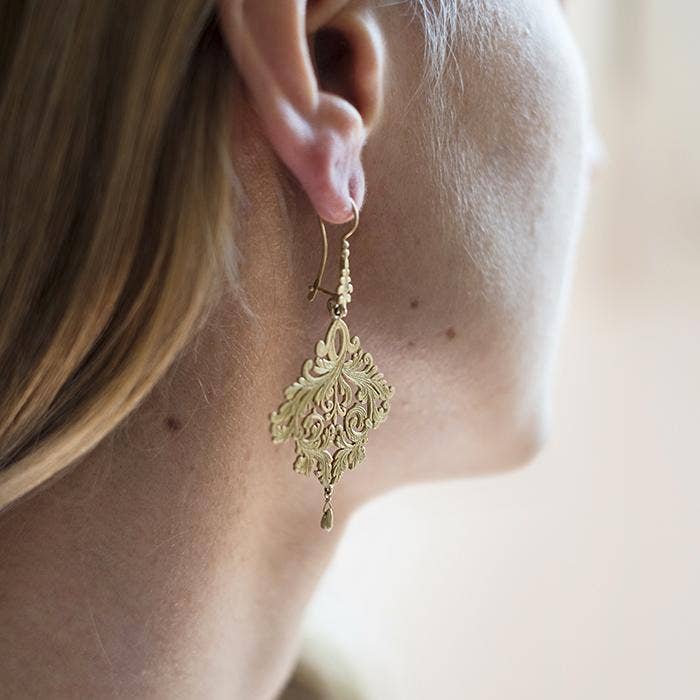 Ad Hoc Atelier - Vente Boucles d'oreilles pendantes - Boucles d’oreilles Roma en argent sterling 925 et bronze doré2