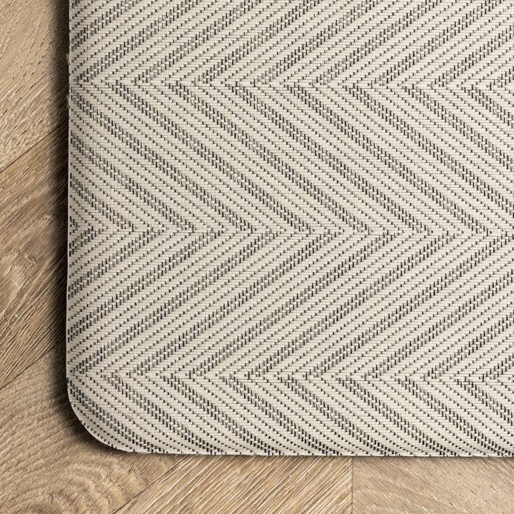 Beige Casual Herringbone Anti Fatigue Kitchen Or Laundry Room for wholesale on Faire