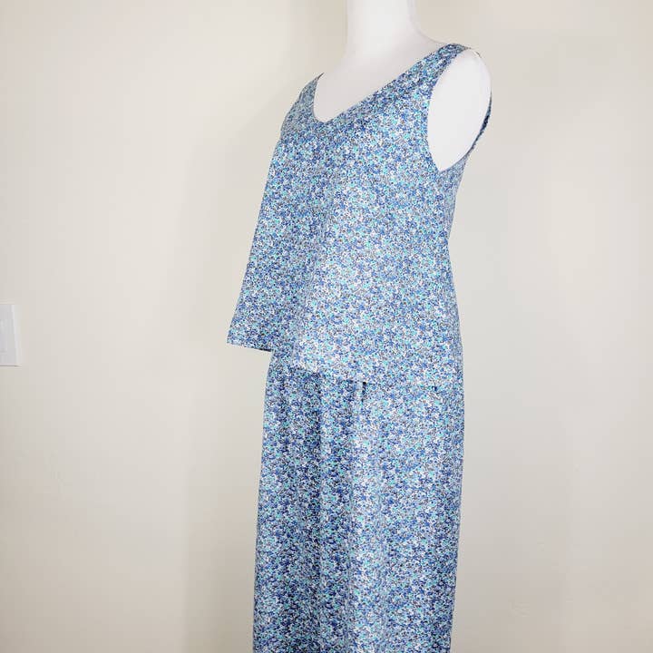 EBRU Home - Wholesale Top & Pant Set (NOT Loungewear) - Women's - Tank top with Matching Culottes elasticated belt trousers 19