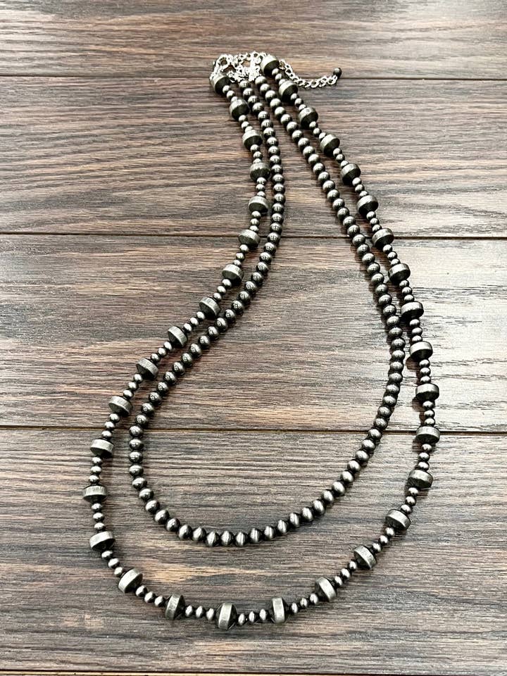 739323, Handmade Navajo Bead Necklace for wholesale by ISAC Trading Inc