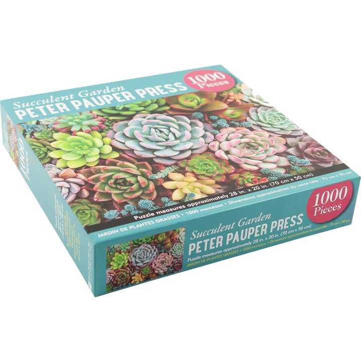 Peter Pauper Press - Wholesale Puzzle - Adult - Succulent Garden 1000 Piece Jigsaw Puzzle2