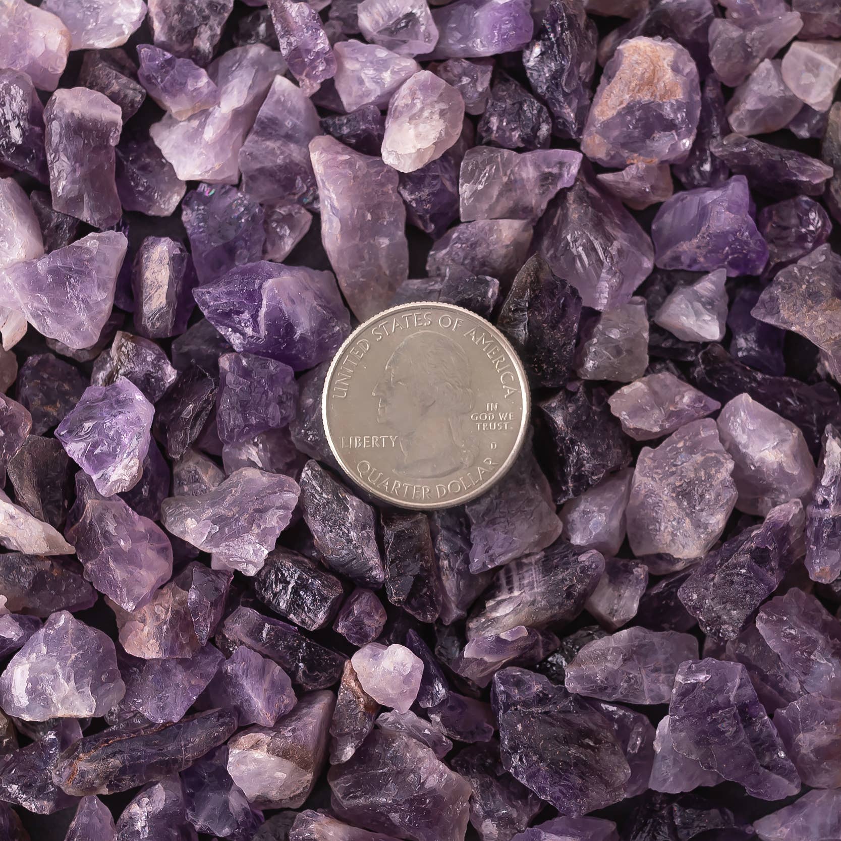 Sarimoire - Wholesale Spiritual Stone/Crystal - Rough Amethyst Crystal Small Chips - Crystal Points 2