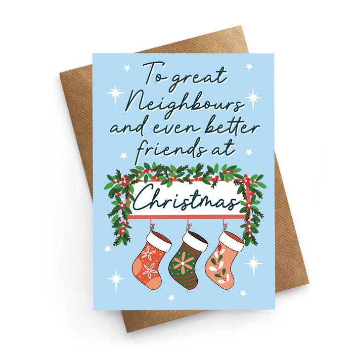 Grands Voisins et Amis - Carte de Noël pour la vente par STUCK SHOP GIFTS