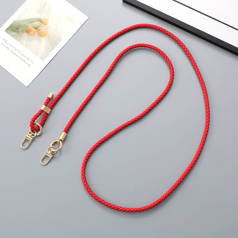 MKS America - Wholesale Phonecase Strap - New Adjustable Woven Leather Crossbody Phone Strap1