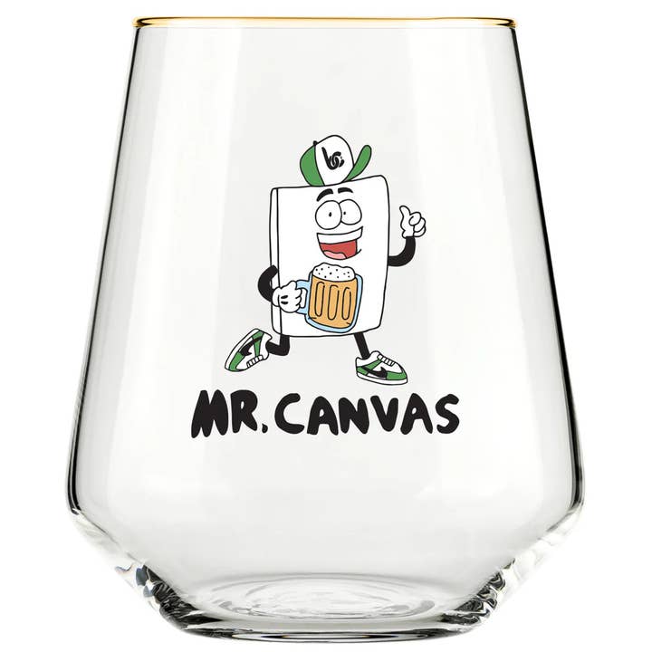 That Mr. Canvas Glass for wholesale by BeerCanvas